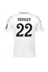 Real Madrid Antonio Rudiger #22 Jalkapallovaatteet Kotipaita 2024-25 Lyhythihainen